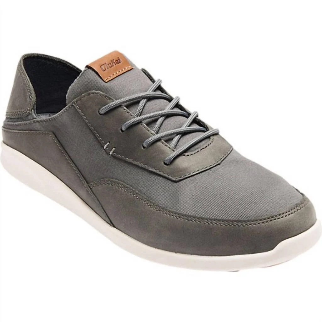 OluKai Mens Kihi Sneaker - Medium Width In Charcoal 1