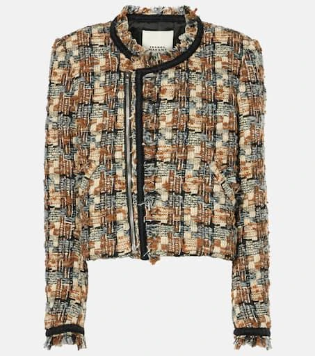 Isabel Marant Kerry cropped wool-blend jacket 1