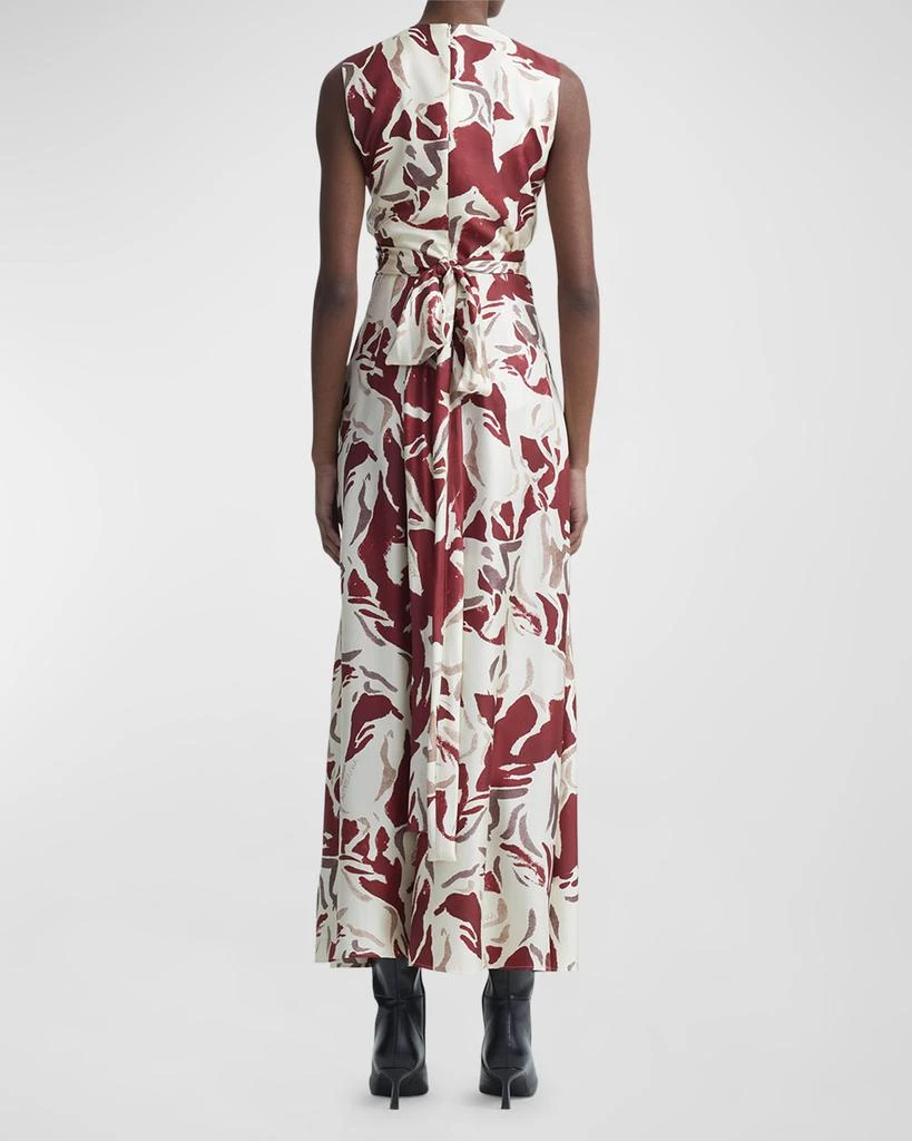 Altuzarra Penny Horse-Print Sleeveless Cross-Waist Maxi Dress 4