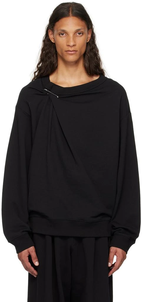 Dries Van Noten Black Safety Pin Sweatshirt 1