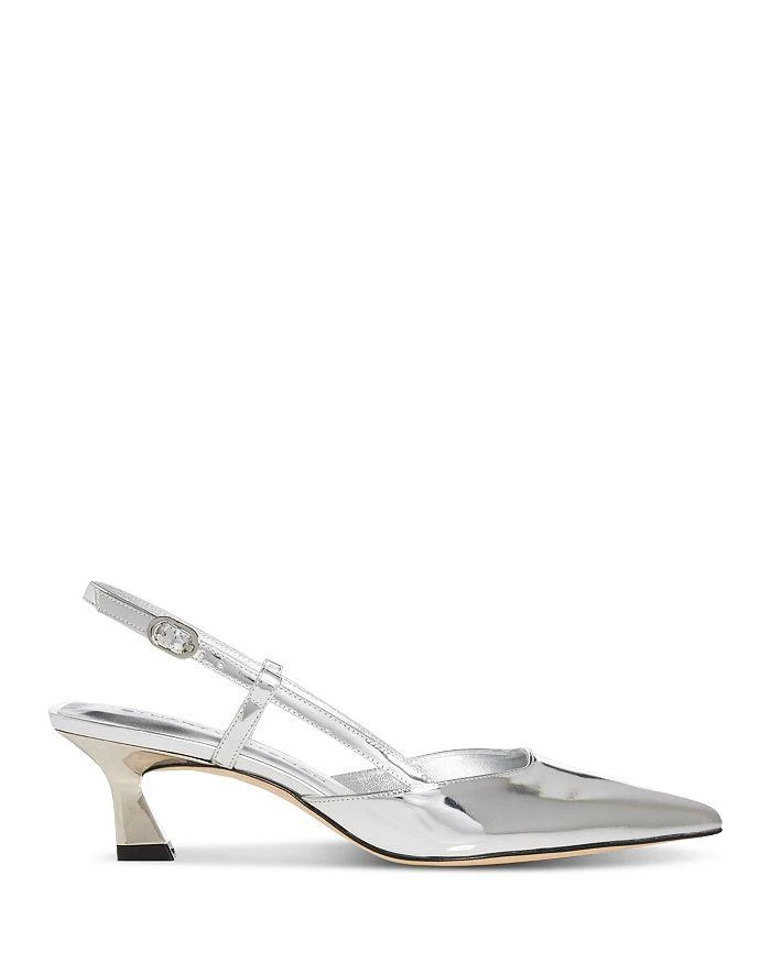 Stuart Weitzman Women's Vinnie 50 Slingback Kitten Heels 2