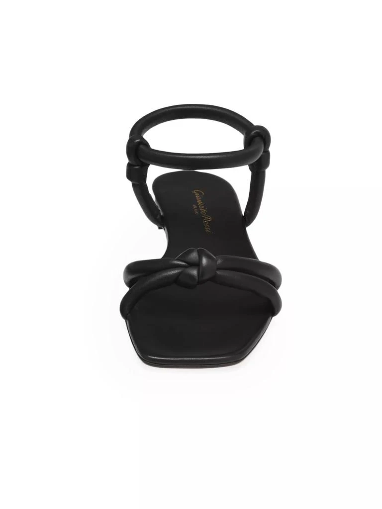 Gianvito Rossi Juno 05 Knotted Leather Sandals 4