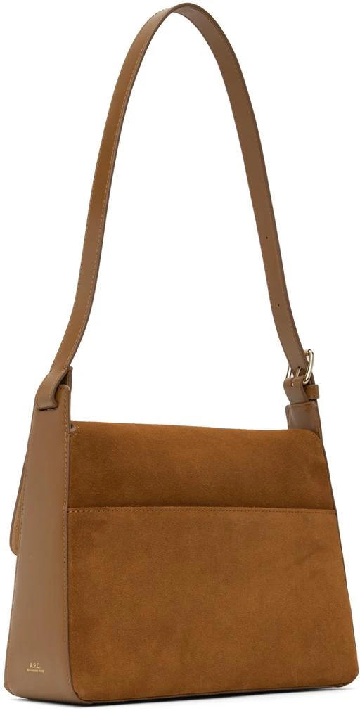 A.P.C. Tan Virginie Flap Bag 3