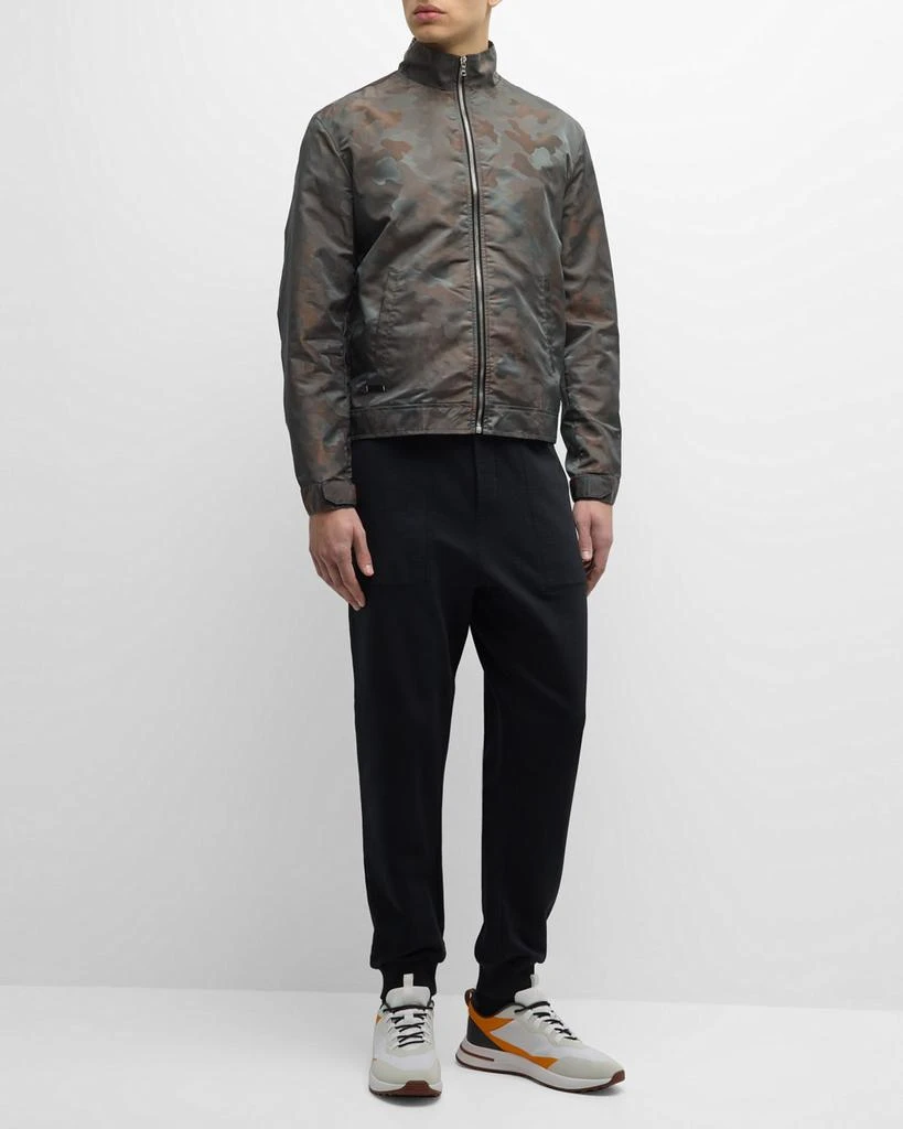 TRUE TRIBE Men's Camo Mock-Neck Track Jacket 2