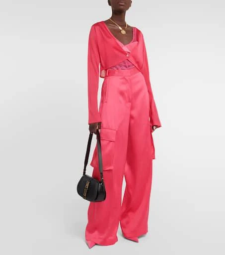 Versace Satin cargo pants 2