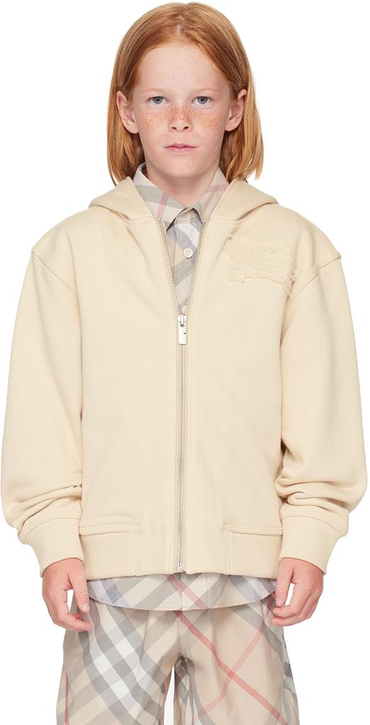 スウェット・トレーナー BURBERRY Biscuit Cotton Sweatshirt Cotton sweatshirt with logo embroidery BURBERRY - Nugnes1920