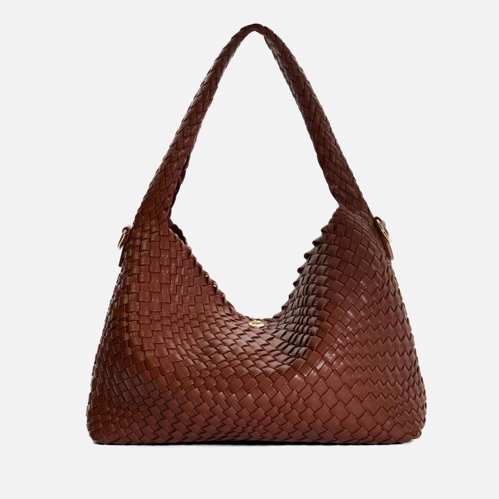 Dune Dune Deliberate Woven Leather Grab Bag