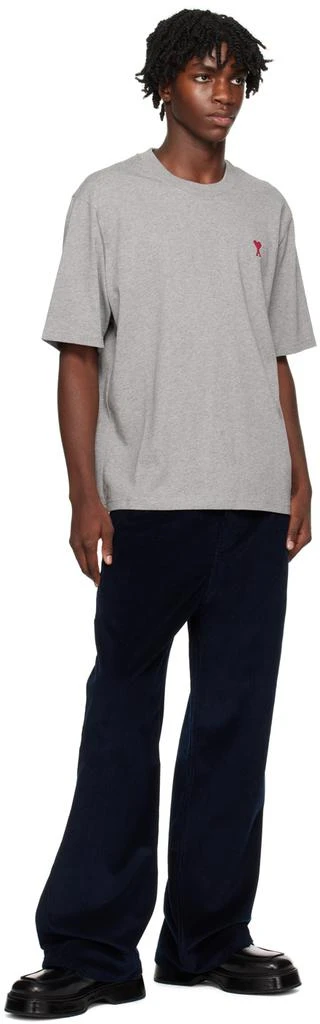 AMI Navy Baggy-Fit Trousers 4