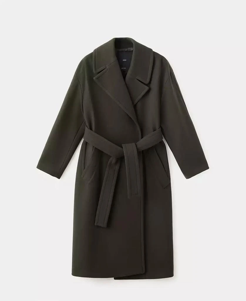 Mango Women
s Belted Manteco Wool Coat 2