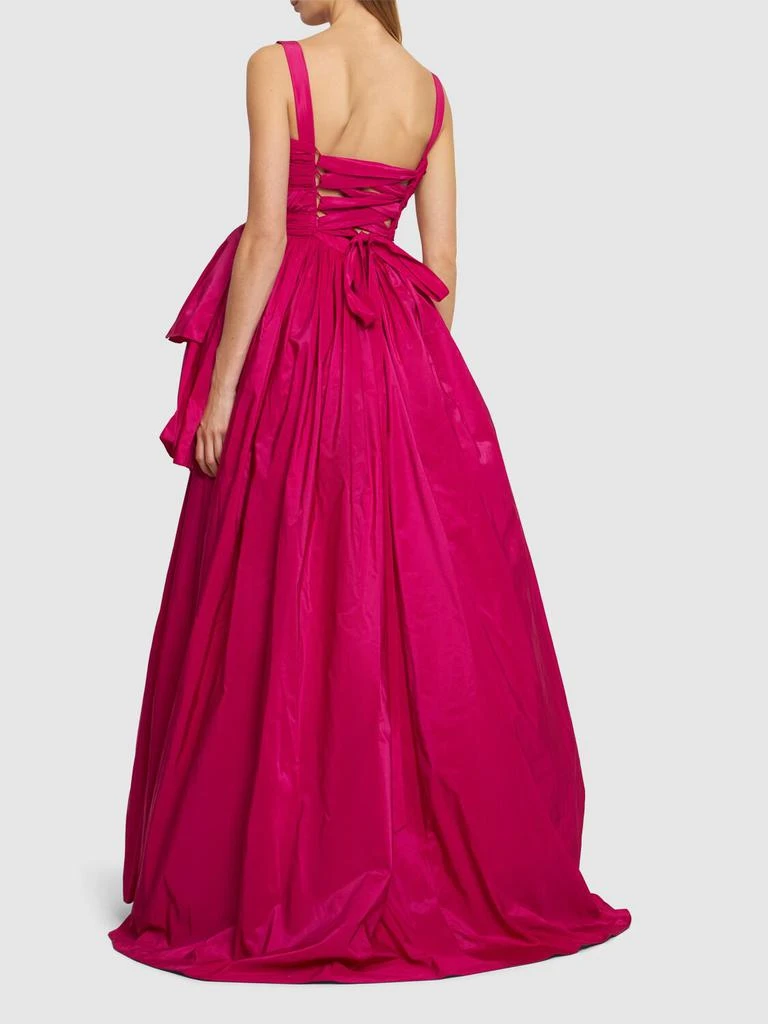Zuhair Murad Draped Taffeta Square Neck Long Dress 2