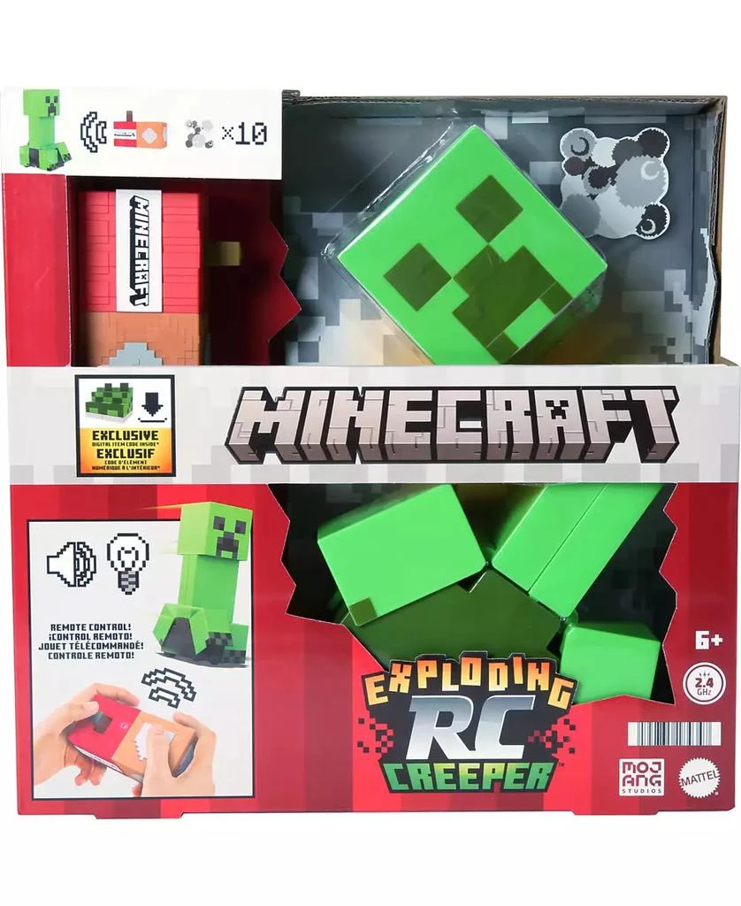 Minecraft Exploding RC Creeper, Lights and Sounds, 10 Explosion Particles and DLC Code 1