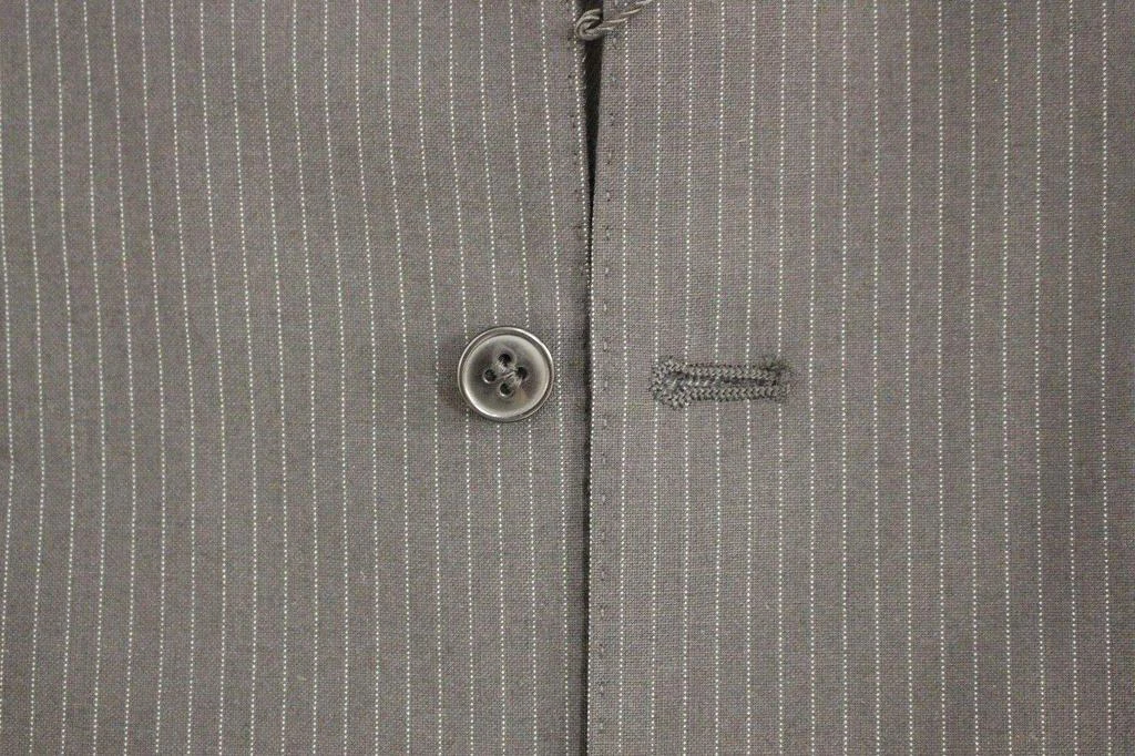 Dolce & Gabbana Dolce & Gabbana Black Striped Wool Single Breasted Vest 5