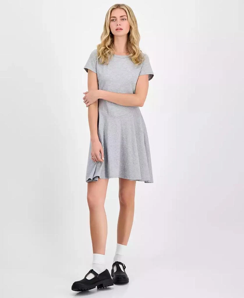 Madden Girl Juniors' Fit & Flare Knit Mini Dress 1