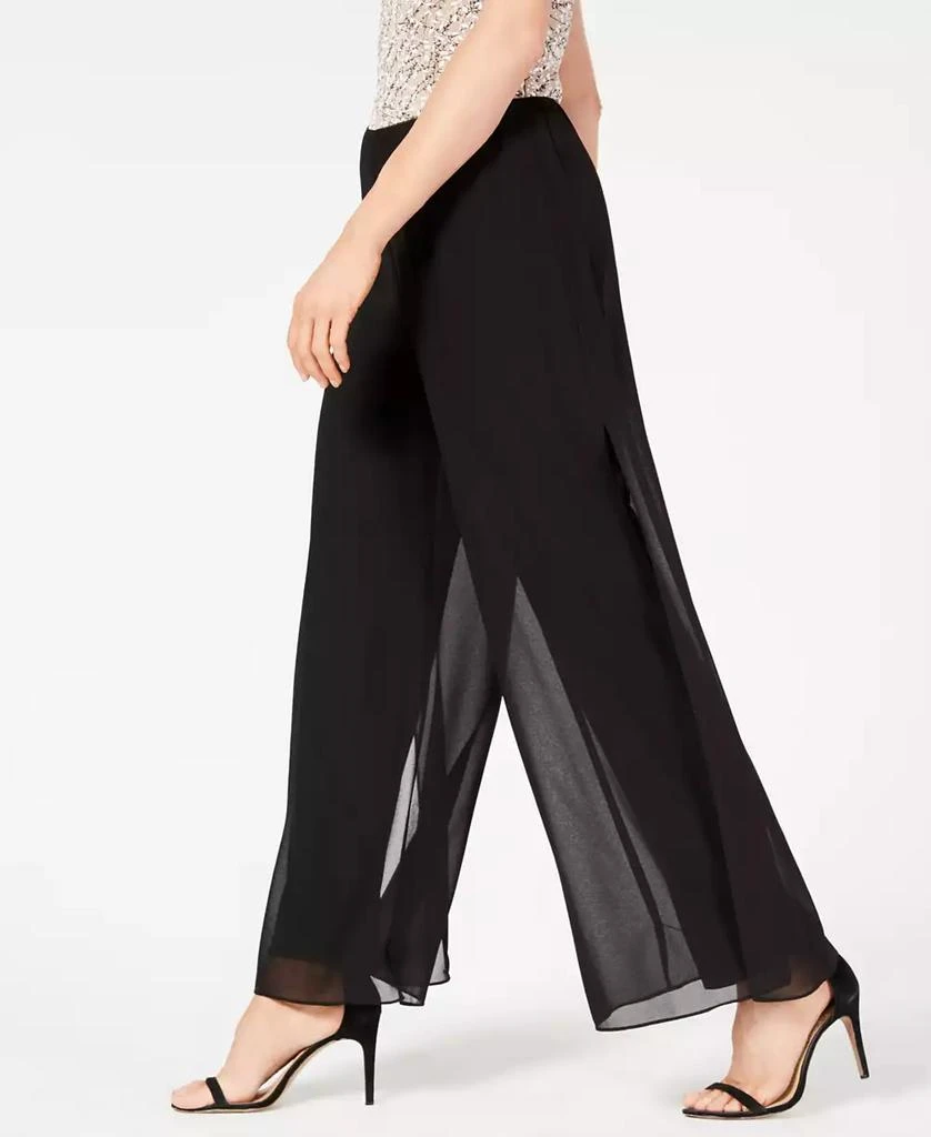 Alex Evenings Petite Straight-Leg Overlay Pants 3
