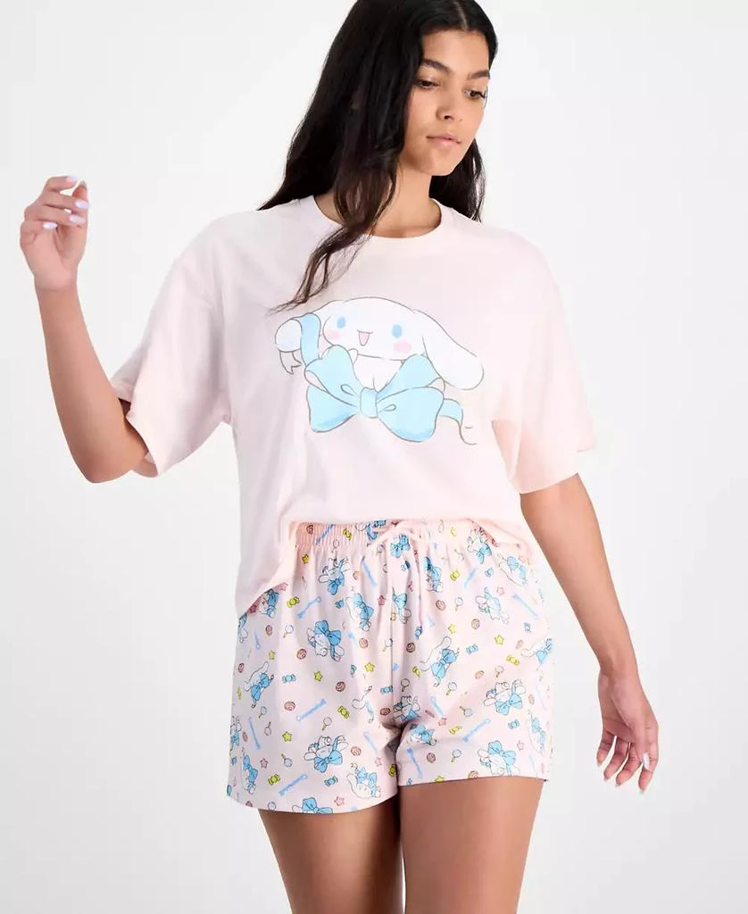 Love Tribe Juniors' Cinnamoroll Pull-On Graphic Shorts 3
