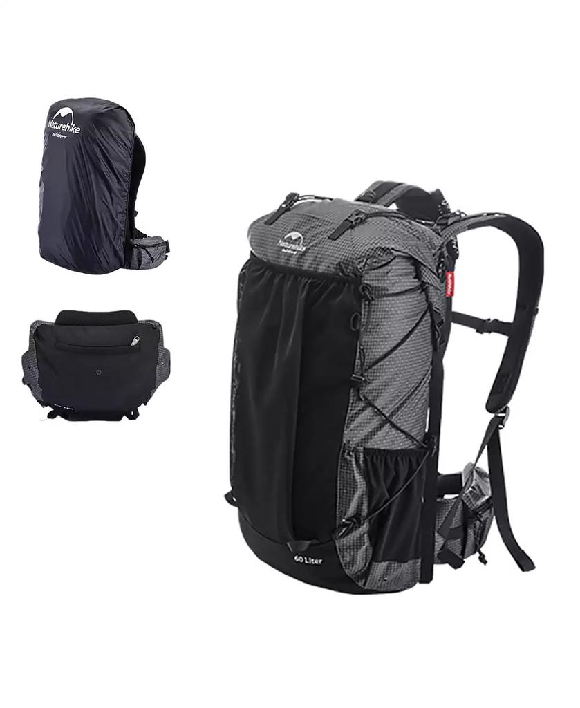 Naturehike 40L+5L Hiking Backpack – Waterproof, Lightweight Mountain Bag with Rain Cover
Shoe Compartment for Camping
Travel