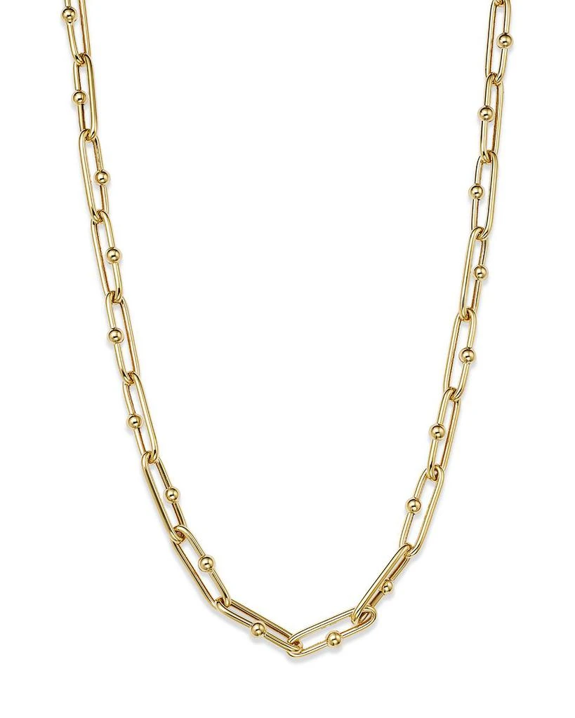 Alberto Amati 14K Yellow Gold Paperclip Link Chain Necklace, 18" 1