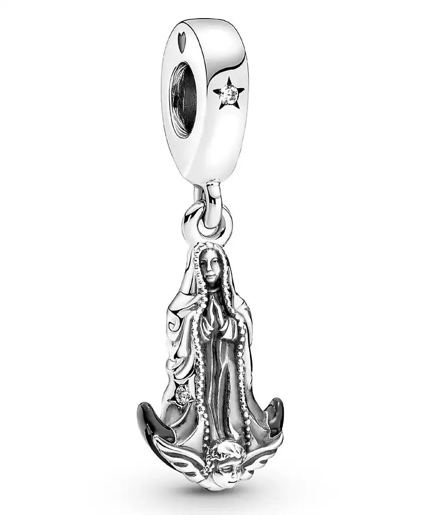 PANDORA Cubic Zirconia Virgin of Guadalupe Motif Dangle Charm
