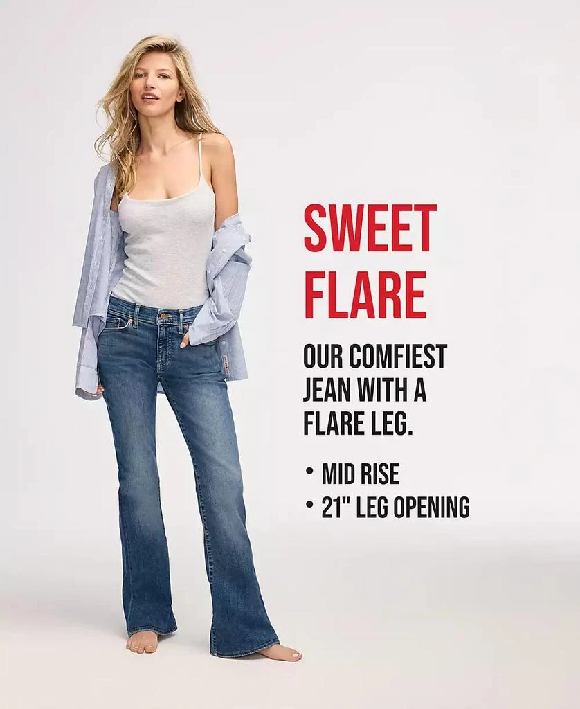 Lucky Brand Women's Mid-Rise Sweet-Flare Jeans 5