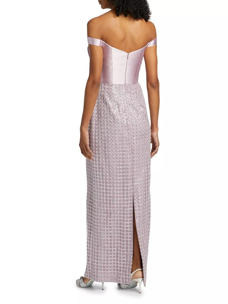 Theia Cynthia Sequin Embellished Gown 5