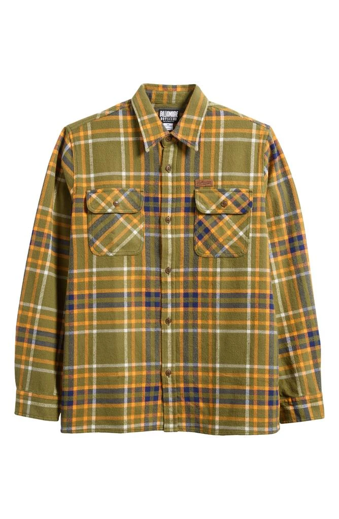 Billionaire Boys Club Desert Plaid Flannel Button-Up Overshirt 6