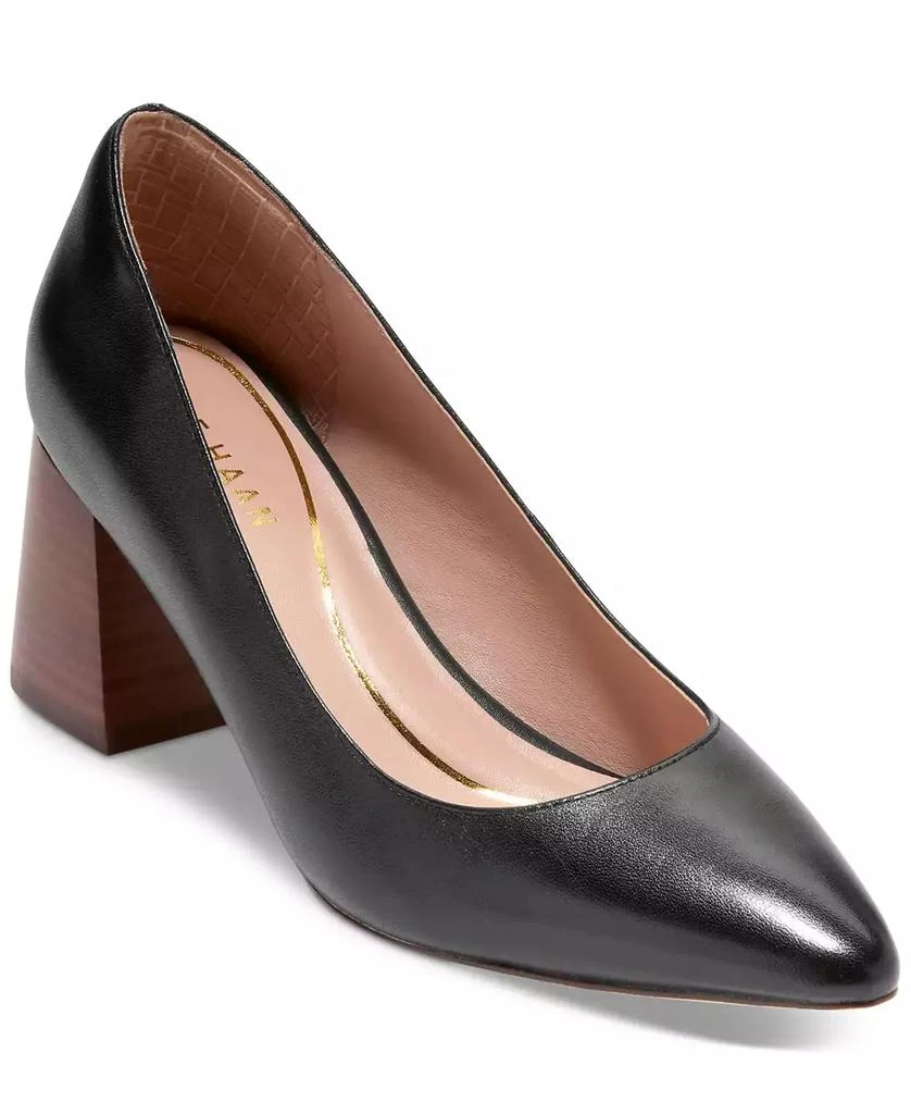 Cole Haan Women's Cassandra Pointed Toe Block Heel Pumps 1