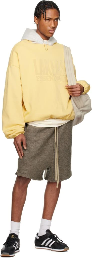 Essentials Yellow & Gray NBA Lakers Pull Over Hoodie 5
