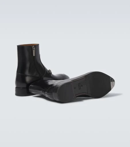 Gucci Horsebit leather ankle boots 7