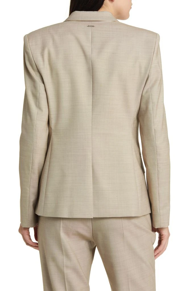 Hugo Boss Janeri Virgin Wool One-Button Blazer 5