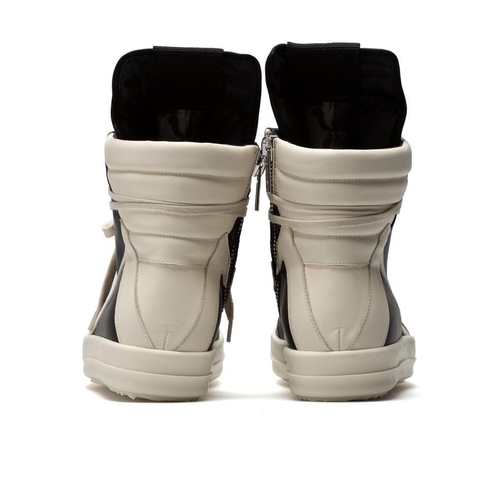 Rick Owens Geobasket Sneakers (Black/Milk/Milk) - Casual Rick Owens Geobasket Sneakers (Black/Milk/Milk) - Casual
