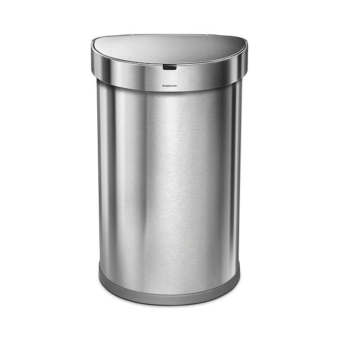 simplehuman 45 Liter Semi-Round Sensor Can