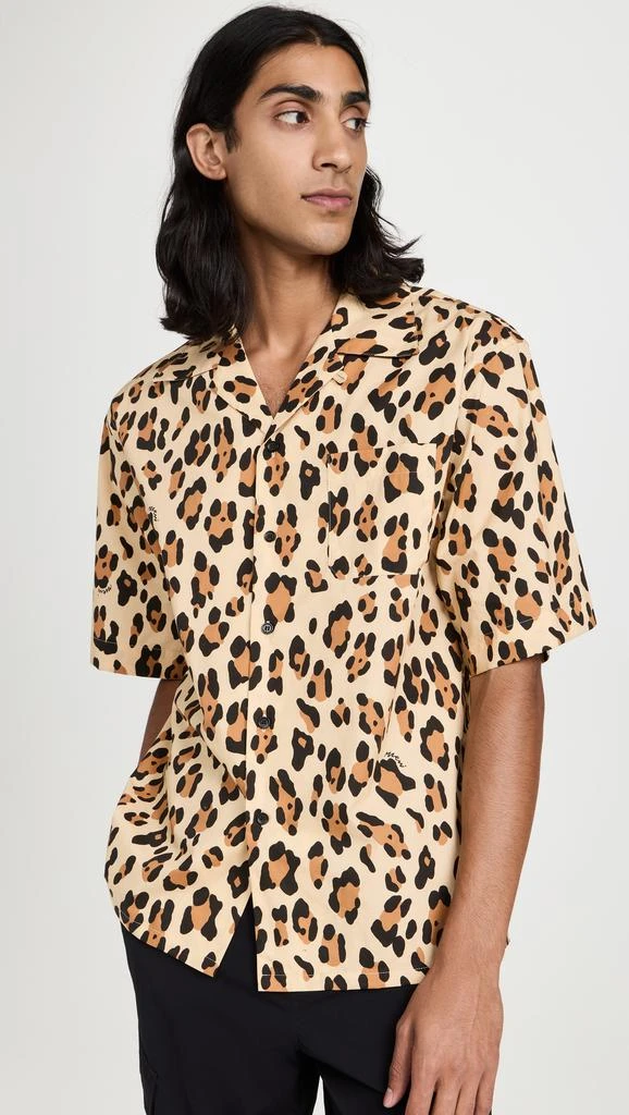 Marni Leopard Cotton Poplin Shirt 1