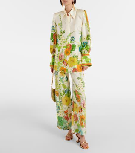 Alémais Floral silk shirt