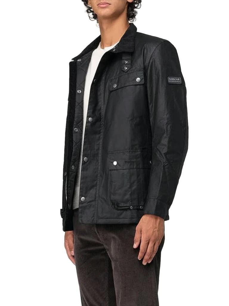Barbour Classic Black  Leather Jacket 3