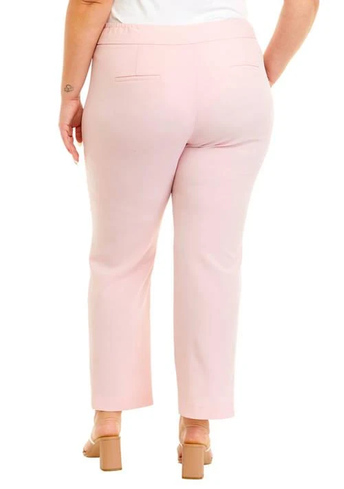 Kasper Plus Size Stretch Crepe Slim Leg Pants 2