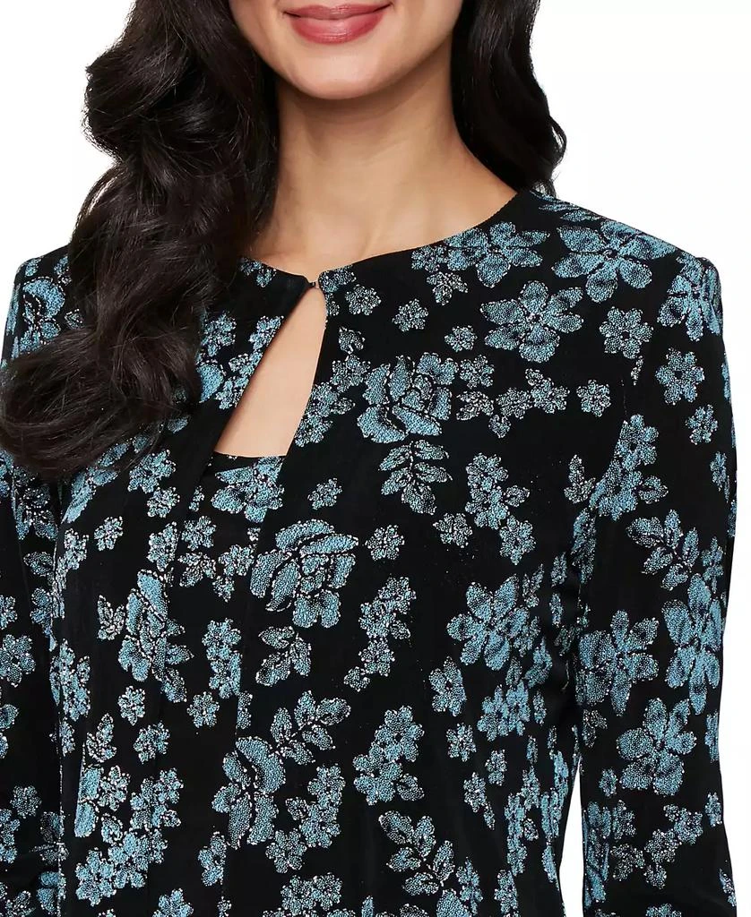 Alex Evenings Petite 3/4-Sleeve Glitter Twinset 5