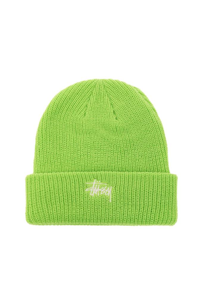 STUSSY Stüssy Logo Embroidered Turn-Up Hem Knitted Beanie