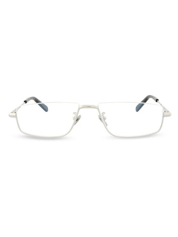 Brioni 56MM Rectangle Half Rim Eyeglasses 1