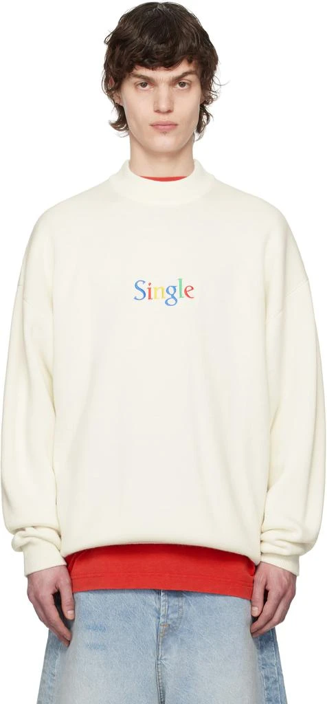 Vetements Off-White 'Single' Sweater 1