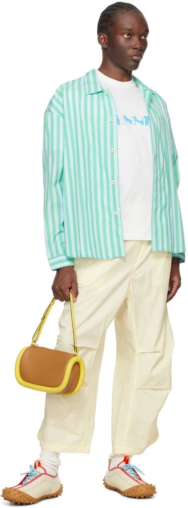 SUNNEI Green & Blue Striped Shirt 4