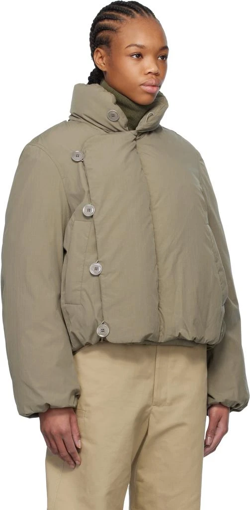 Lemaire Taupe Short Puffer Down Jacket 2