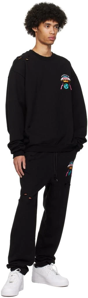 Members of the Rage Black Distressed Sweatpants 4