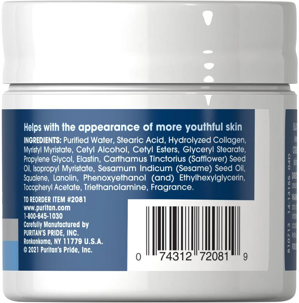 Puritan's Pride Beauty Supplements: Elastin Firming Crème 3