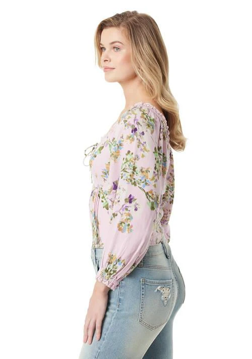 Jessica Simpson Simpson Illona Long Sleeve Printed Blouse 3