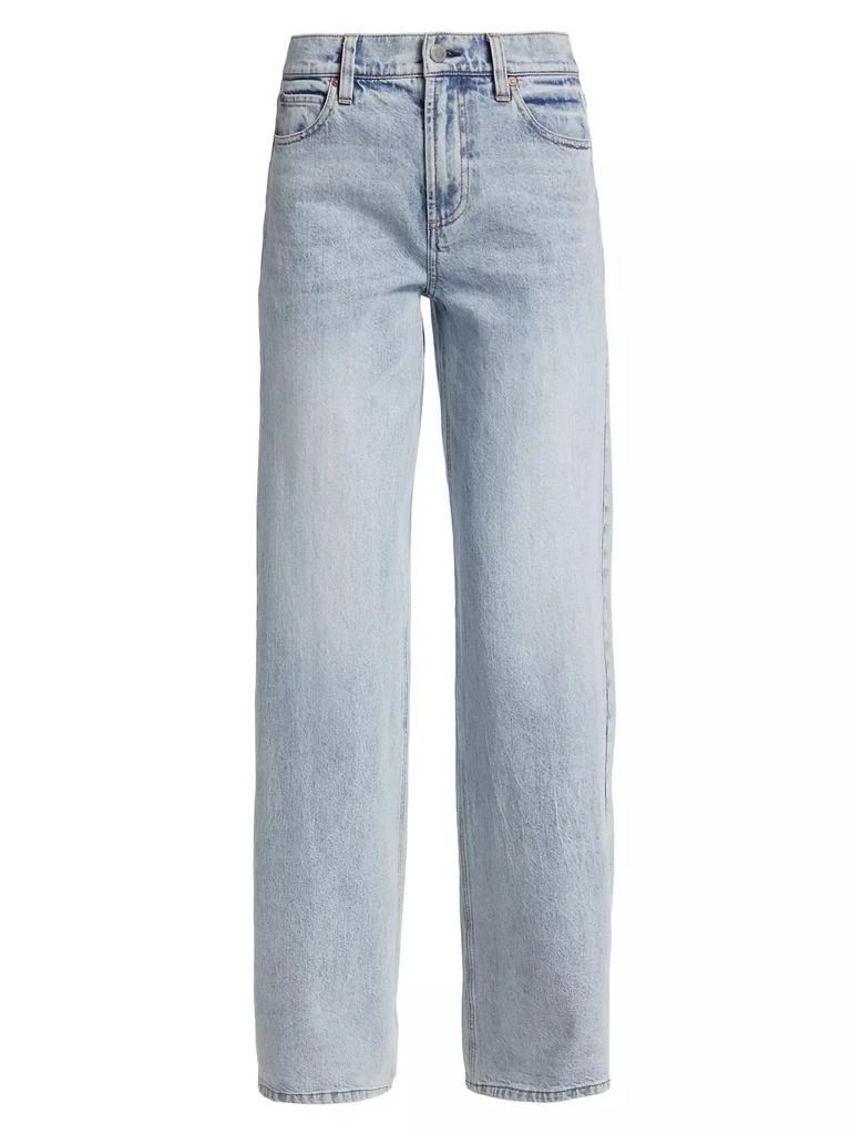 Alice + Olivia Trish Mid-Rise Stretch Baggy Jeans 1