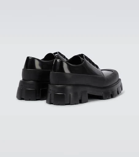 Prada Paneled leather Derby shoes 6