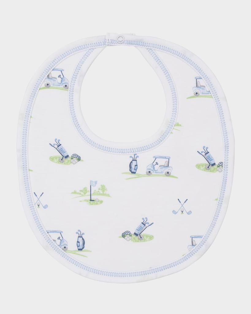 Kissy Kissy Boy's Fairway Foursome Blanket and Bib Set