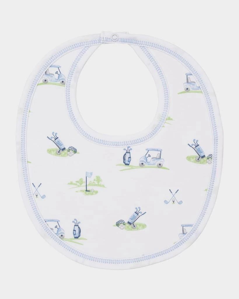 Kissy Kissy Boy's Fairway Foursome Blanket and Bib Set 3