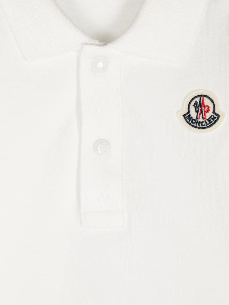 Moncler Moncler Enfant Baby Boys Long Sleeve Polo Shirt in Ivory 3