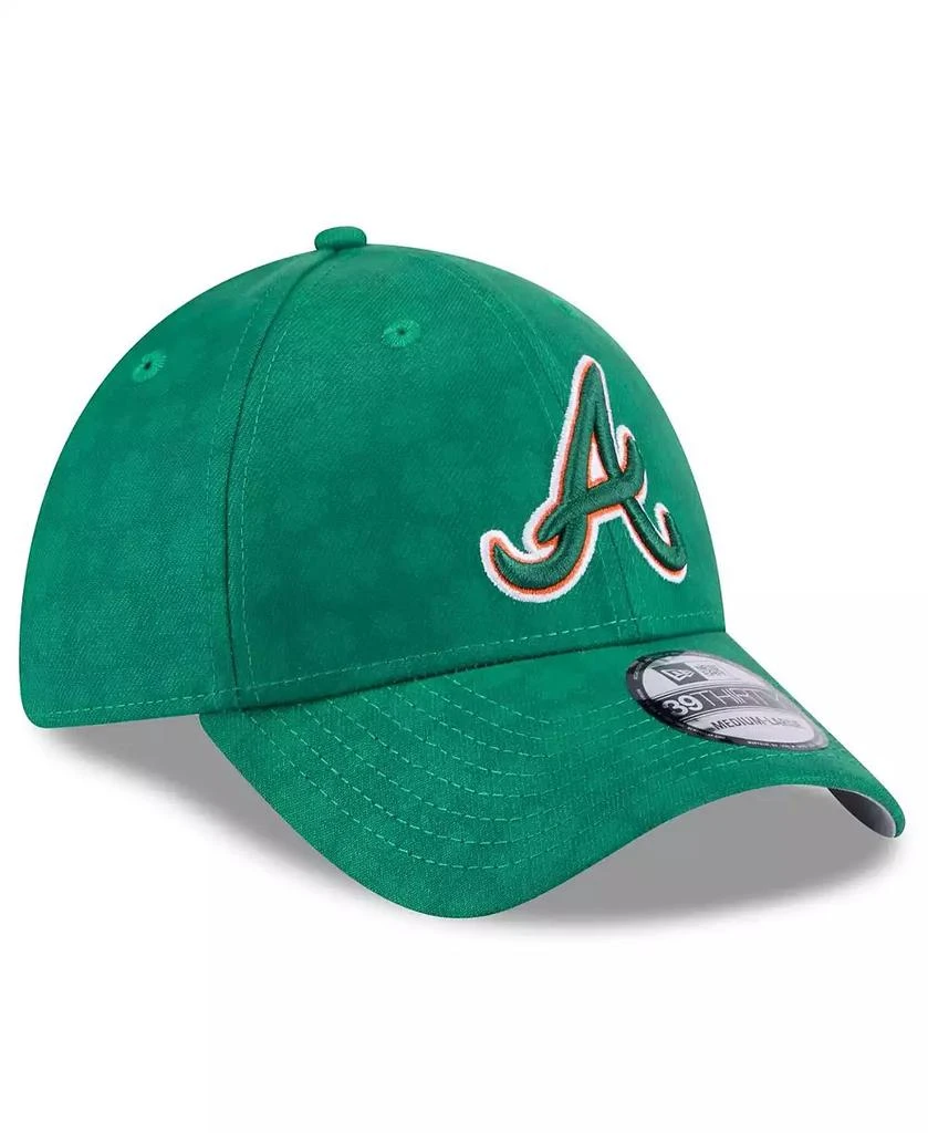 New Era Men's Kelly Green Atlanta Braves St. Patrick's Day 39THIRTY Flex Hat 5